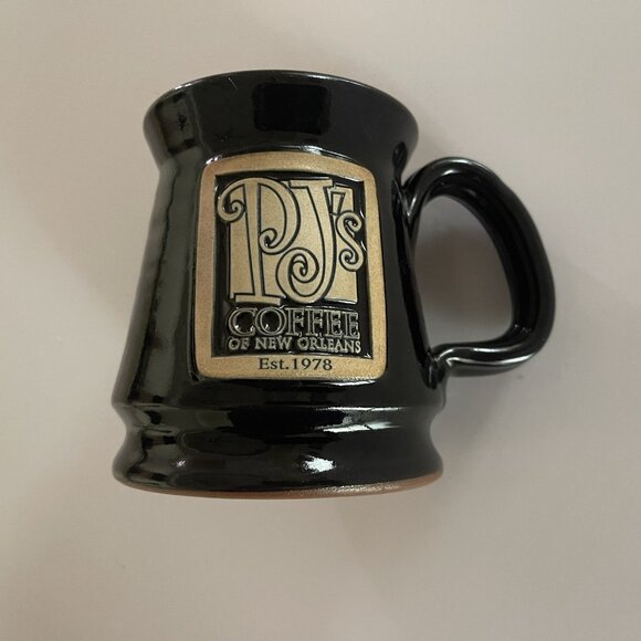 Deneen Pottery PJ’s Coffee of New Orleans Mug Handthrown Cup NOLA USA 2010 - Picture 2 of 13